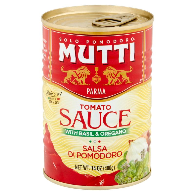 Mutti Tomato Sauce with Basil &amp; Oregano, 14 oz