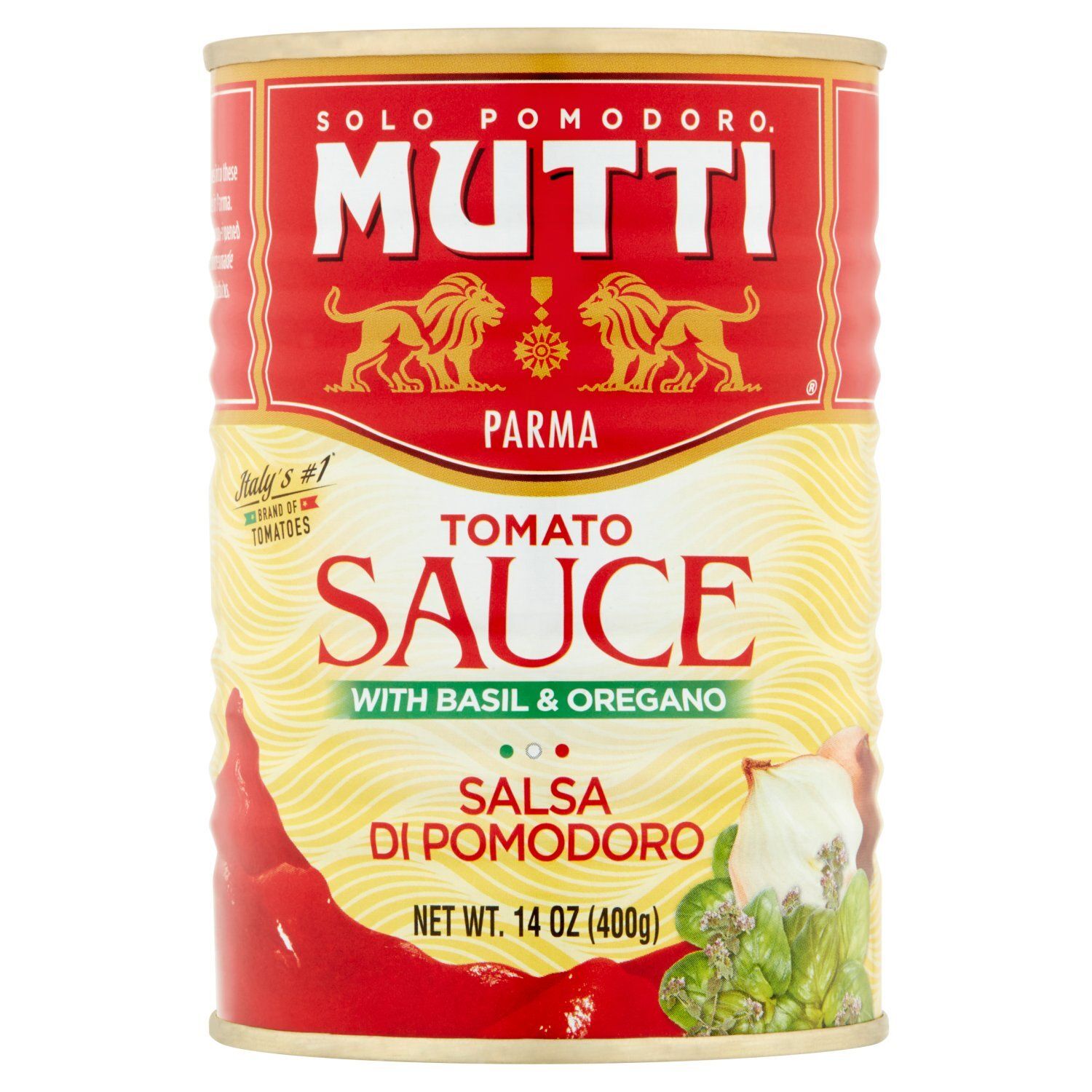 Mutti Tomato Sauce with Basil &amp; Oregano, 14 oz