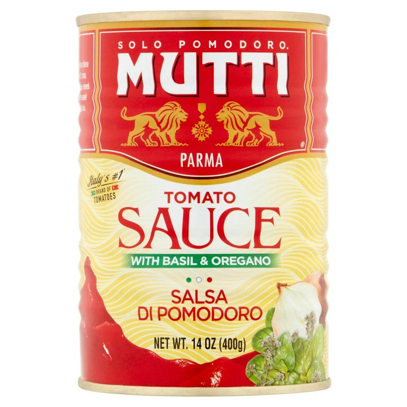 Mutti Tomato Sauce with Basil &amp; Oregano, 14 oz