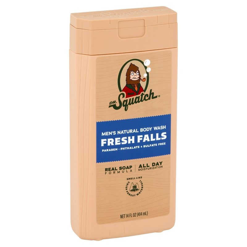 Dr. Squatch Fresh Falls Men's Natural Body Wash, 14 fl oz