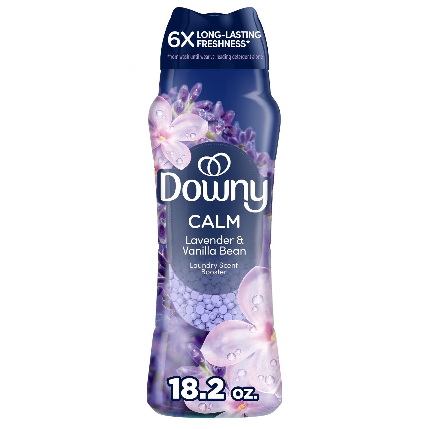 Downy Calm In-Wash Laundry Scent Booster Beads, Soothing Lavender and Vanilla Bean scent, 18.2 OZ,