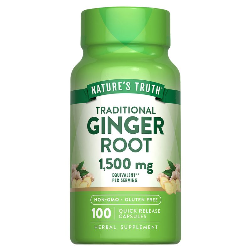 Nature's Truth Traditional Ginger Root Herbal Supplement, 100 count