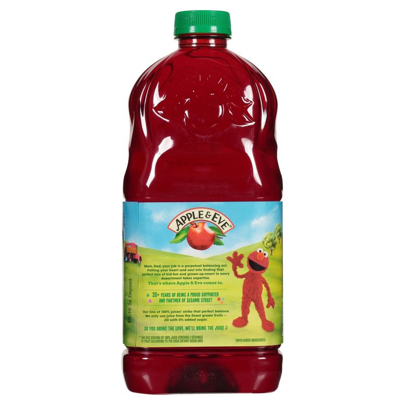 Apple &amp; Eve 123 Sesame Street Elmo's Punch 100% Juice, 64 fl oz