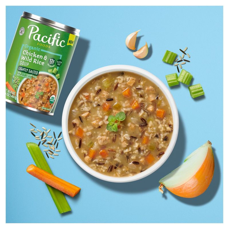 Pacific Foods Organic Chicken &amp; Wild Rice Soup, 16.3 oz