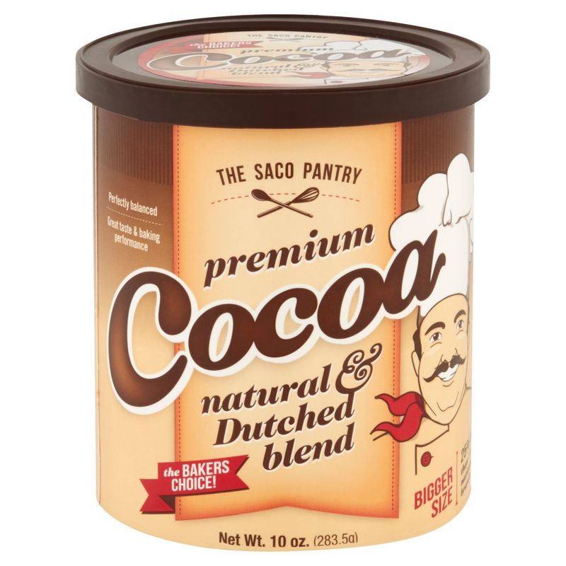 The Saco Pantry Natural &amp; Dutched Blend Premium Cocoa Bigger Size, 10 oz