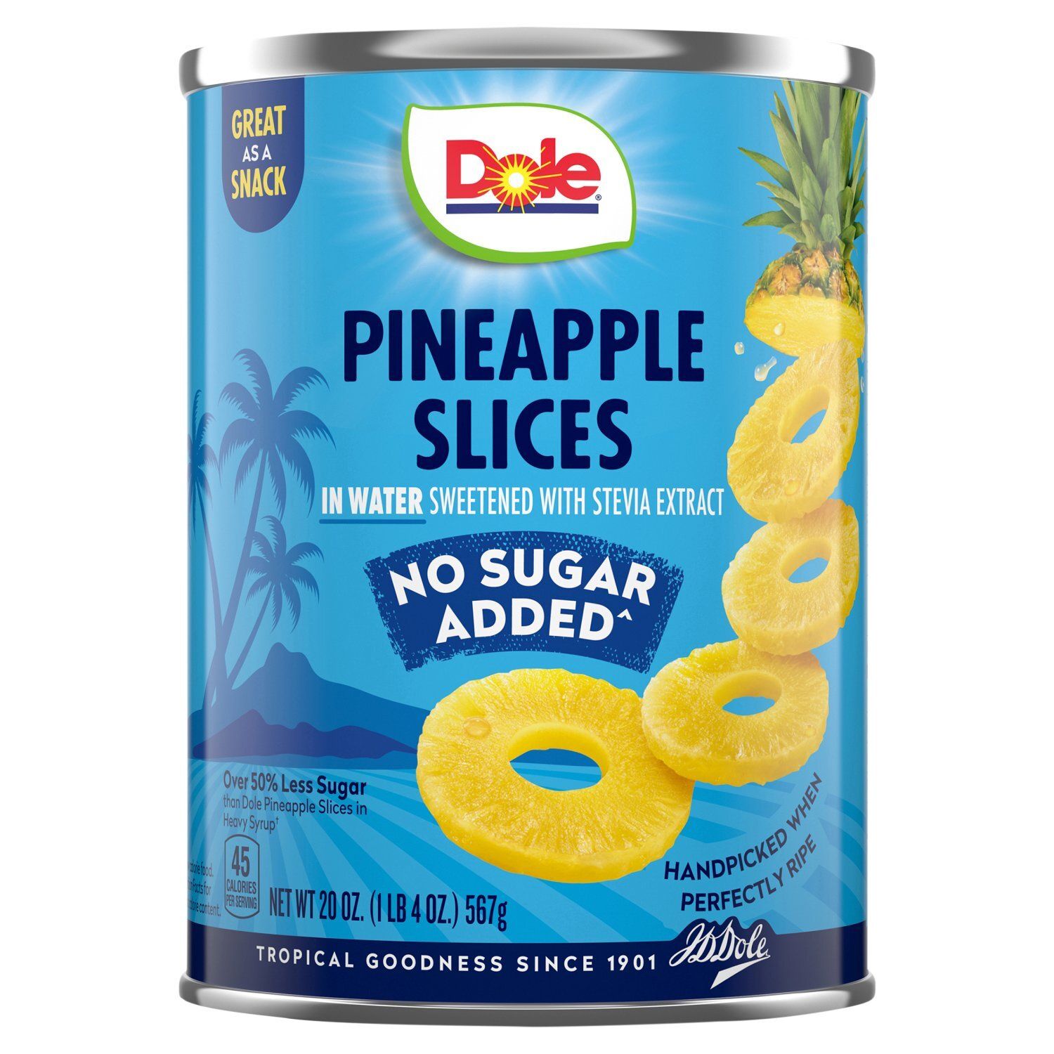 Dole Pineapple Slices in Water, 20 oz