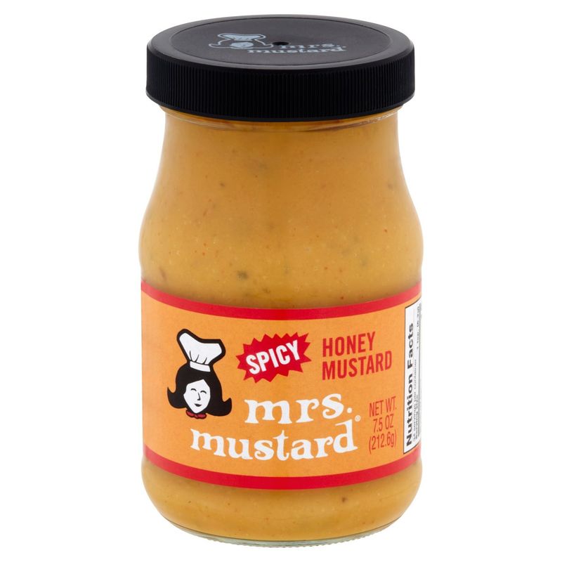 Mrs. Mustard Spicy Honey Mustard, 7.5 oz