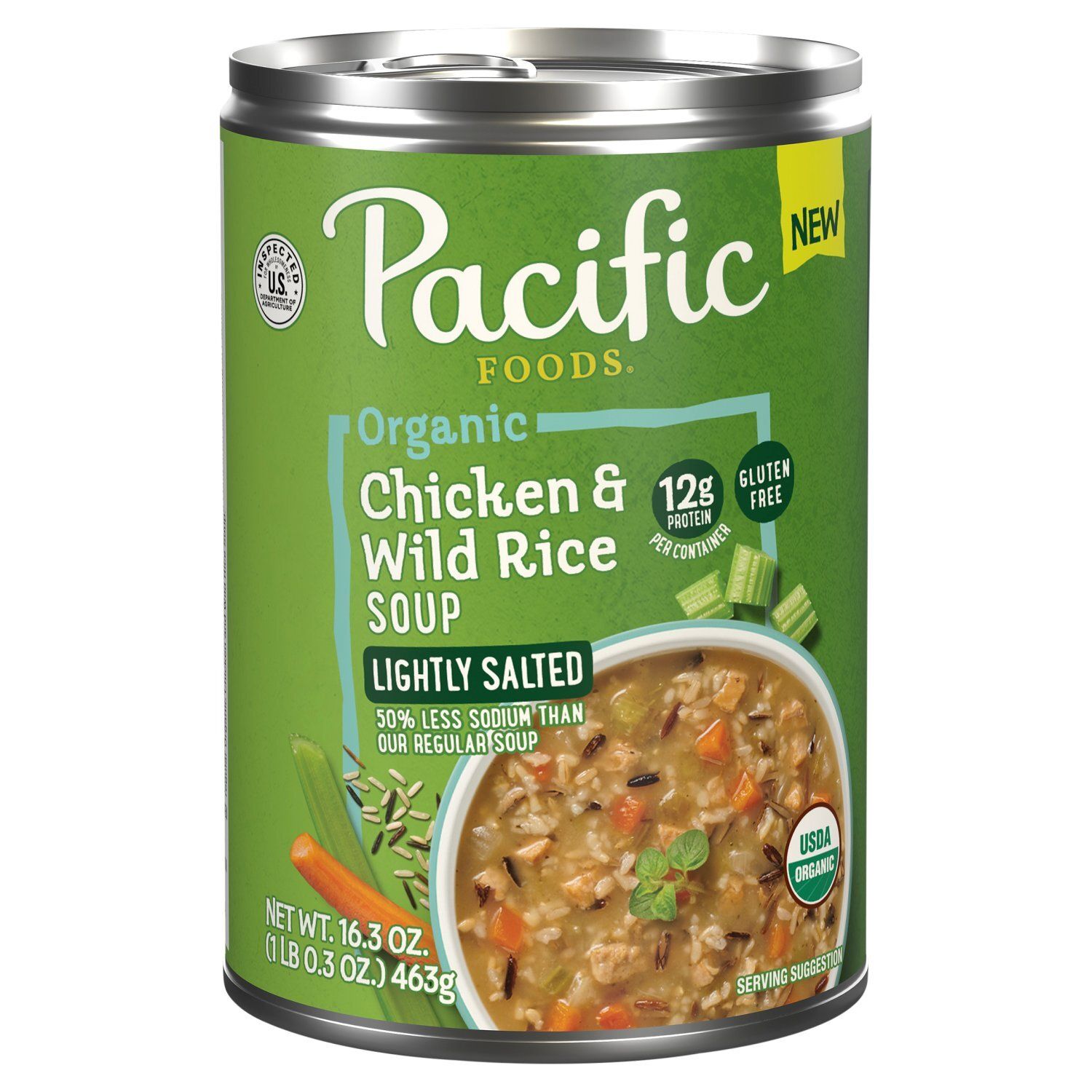 Pacific Foods Organic Chicken &amp; Wild Rice Soup, 16.3 oz