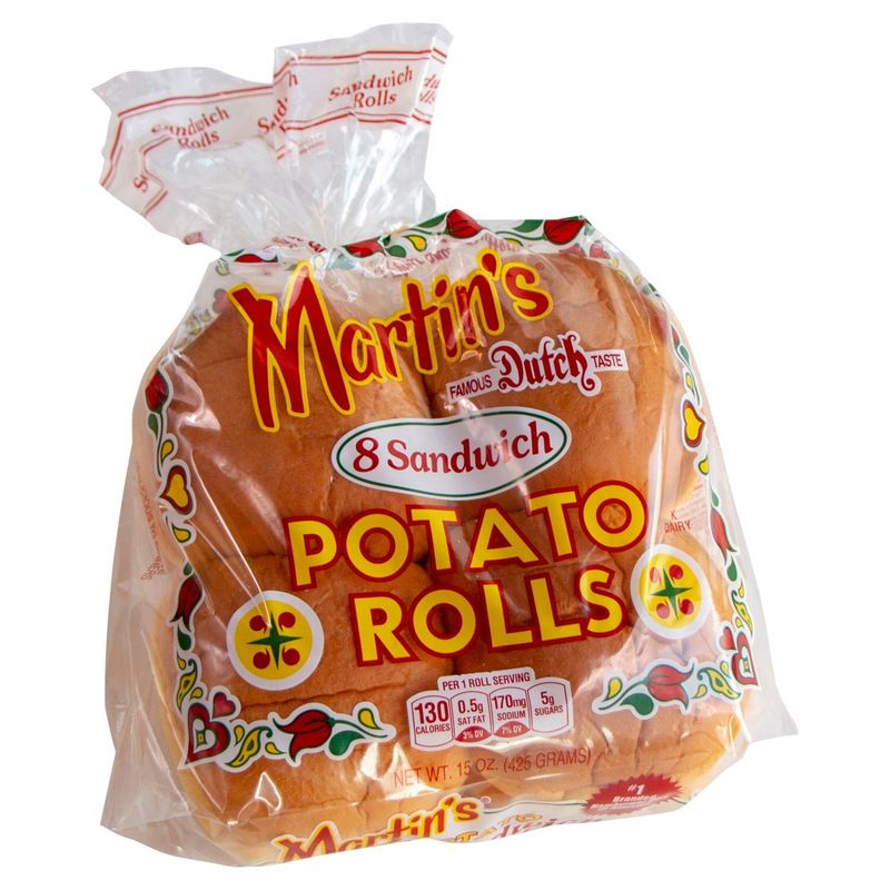Martin's Sandwich Potato Rolls, 8 count, 15 oz