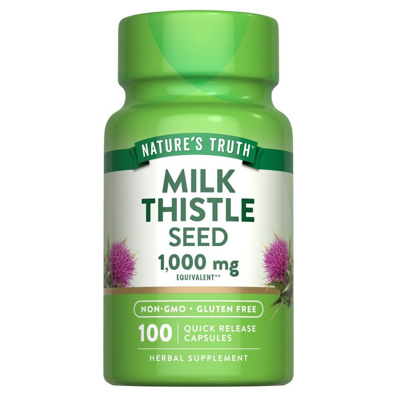 Nature's Truth Milk Thistle Seed Herbal Supplement, 100 count