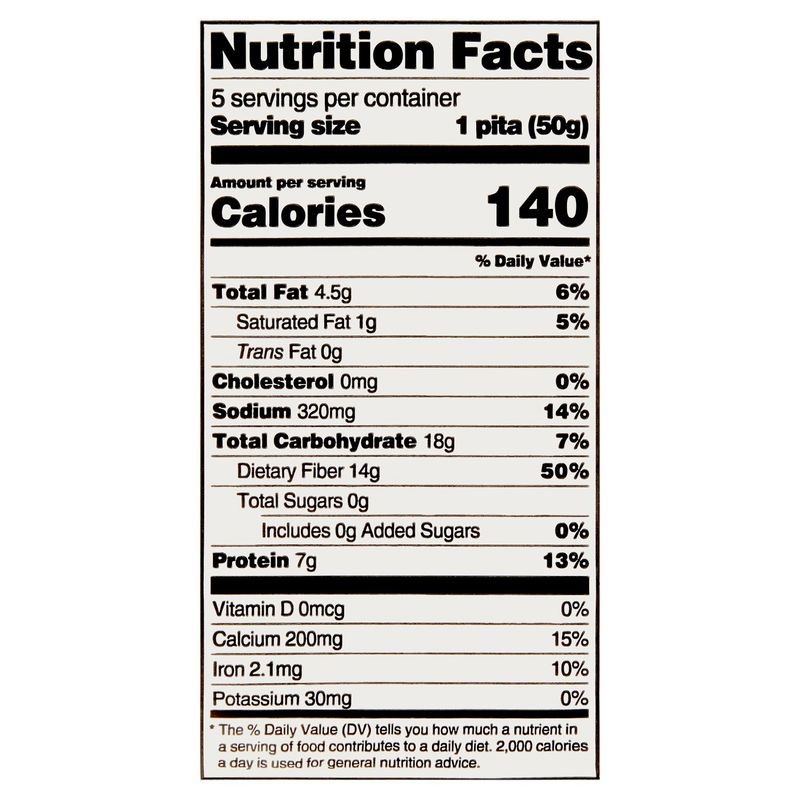 Toufayan Bakeries Keto Pita, 5 count, 8.8 oz