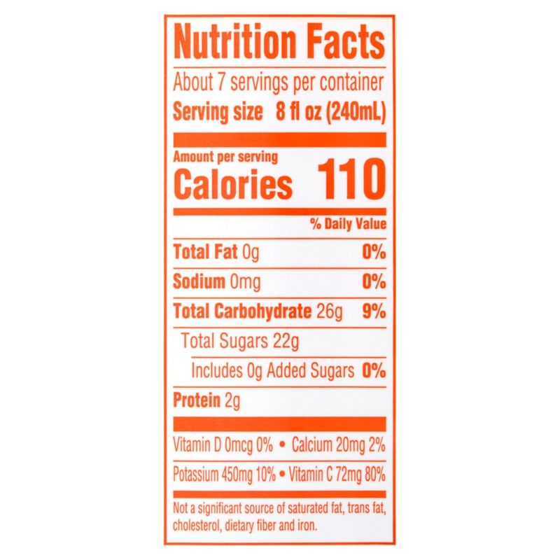 Bowls Basket No Pulp 100% Orange Juice, 52 fl oz