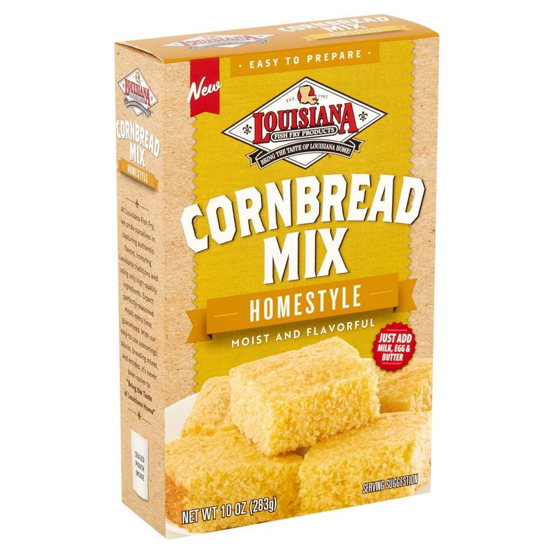 Louisiana Fish Fry Products Homestyle Cornbread Mix, 10 oz