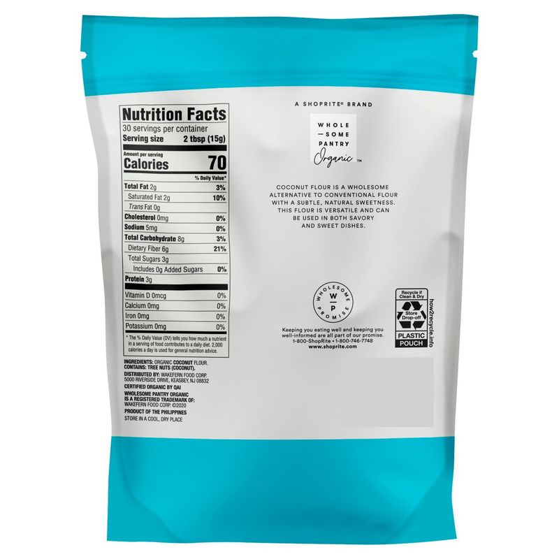 Wholesome Pantry Organic Unrefined Coconut Flour, 1 lb