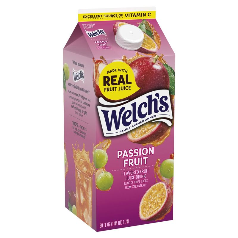 Welch's Passion Fruit Flavored Fruit Juice Drink, 59 fl oz