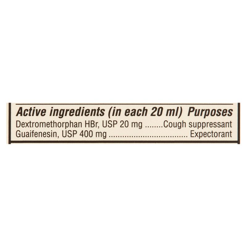 Robitussin DM Max Adult Honey Cough+Chest Congestion Liquid, for Ages 12+, 8 fl oz