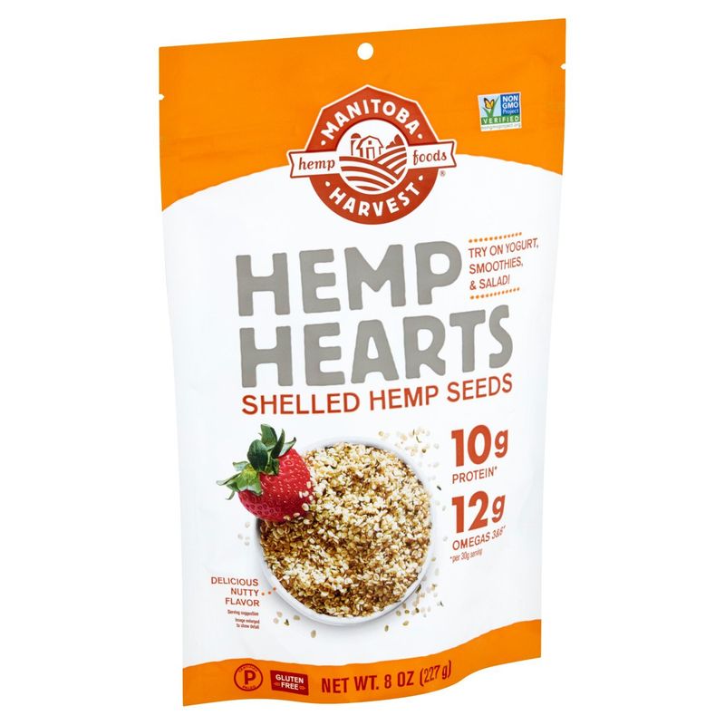 Manitoba Harvest Hemp Foods Hemp Hearts Shelled Hemp Seeds, 8 oz