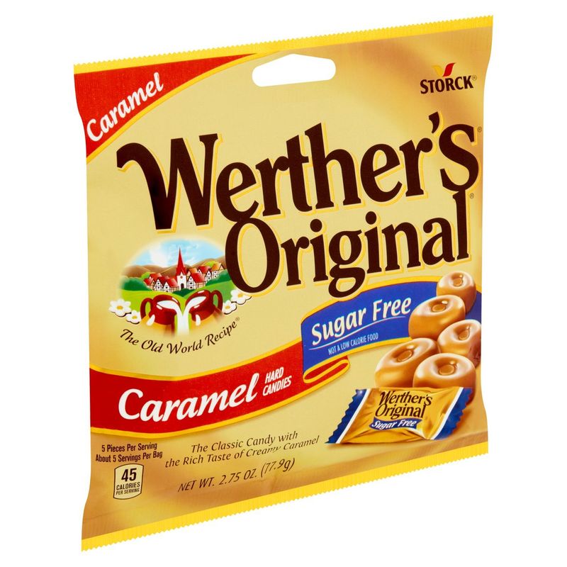 Storck Werther's Original Sugar Free Caramel Hard Candies, 2.75 oz
