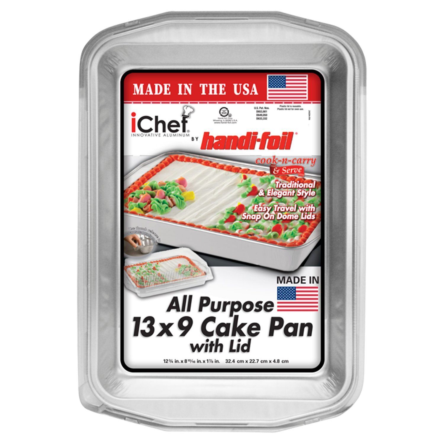 Handi Foil iChef All Purpose 13x9 Cake Pan with Lid