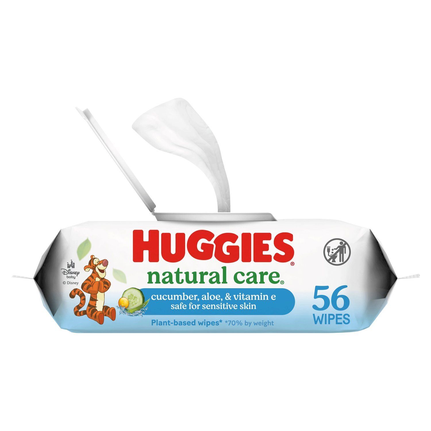 Huggies Natural Care Cucumber, Aloe, &amp; Vitamin E Wipes, 56 count