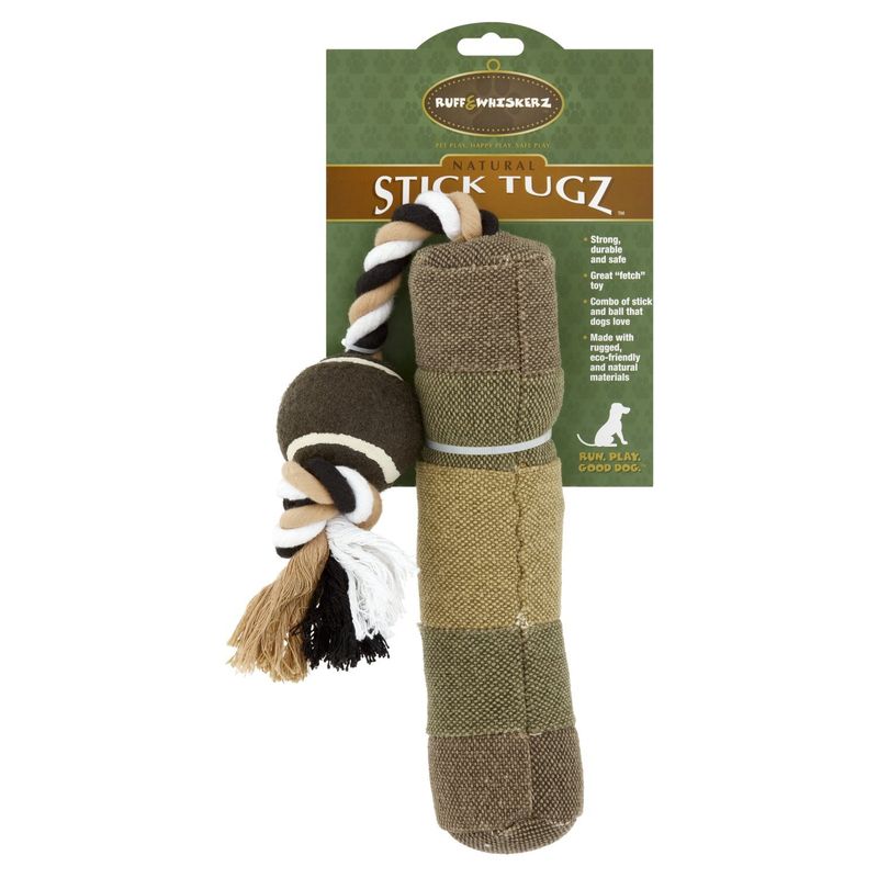 Ruff &amp; Whiskerz Natural Stick Tugz Dog Toy