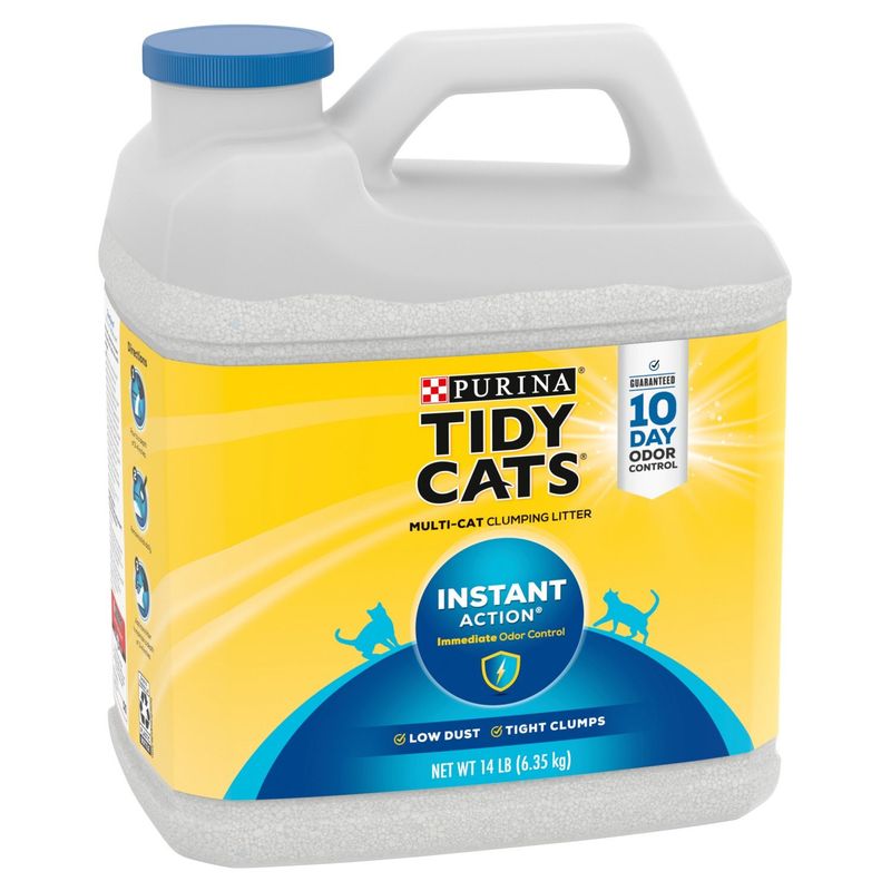 Purina Tidy Cats Instant Action Multi-Cat Clumping Litter, 14 lb