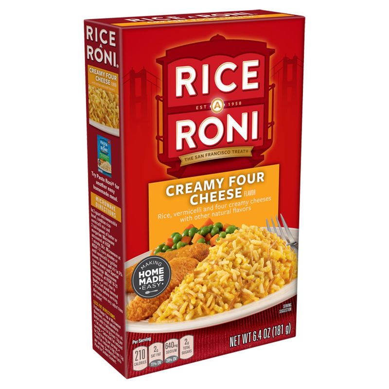 Rice A Roni Creamy Four Cheese Flavor Rice, 6.4 oz