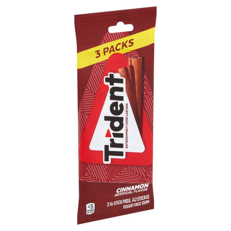 Trident Cinnamon Sugar Free Gum, 42 count