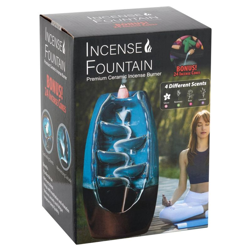 Pinnacle Brands Incense Fountain Premium Ceramic Incense Burner