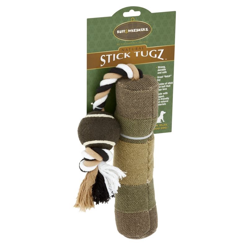 Ruff &amp; Whiskerz Natural Stick Tugz Dog Toy