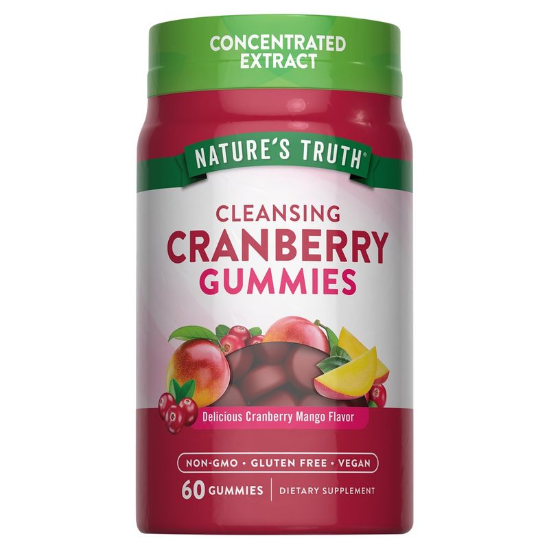 Nature's Truth Cleansing Delicious Cranberry Mango Flavor Dietary Supplement, 60 count