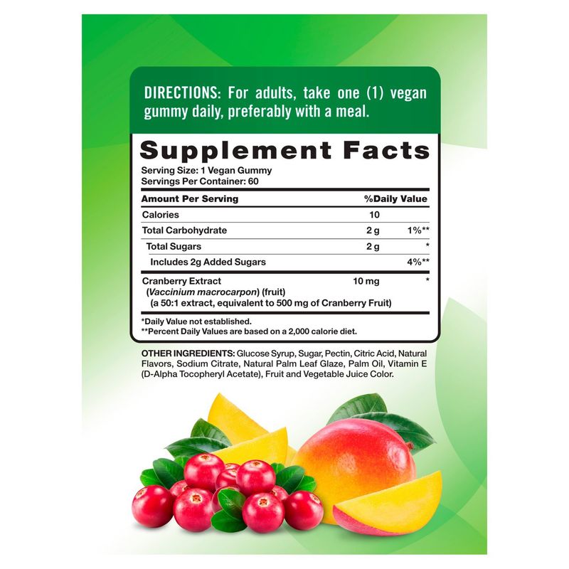 Nature's Truth Cleansing Delicious Cranberry Mango Flavor Dietary Supplement, 60 count