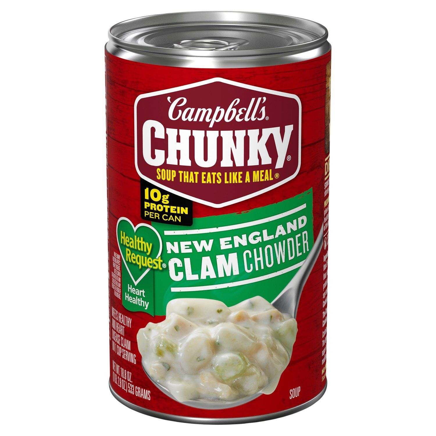 Campbell's Chunky Healthy Request New England Clam Chowder Soup, 18.8 oz