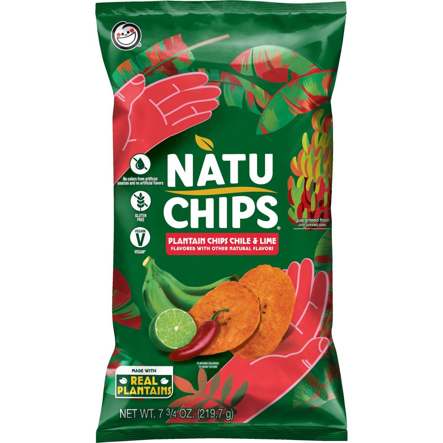 NatuChips Plantain Chips Chile &amp; Lime 7 3/4 Oz