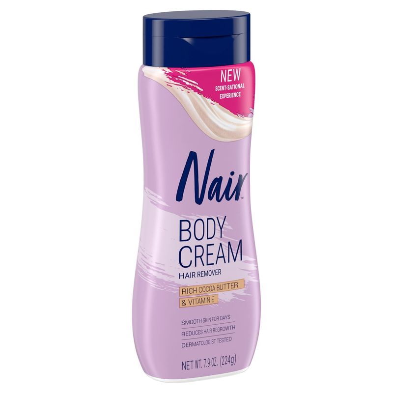 Nair Rich Cocoa Butter &amp; Vitamin E Hair Remover Body Cream, 7.9 oz