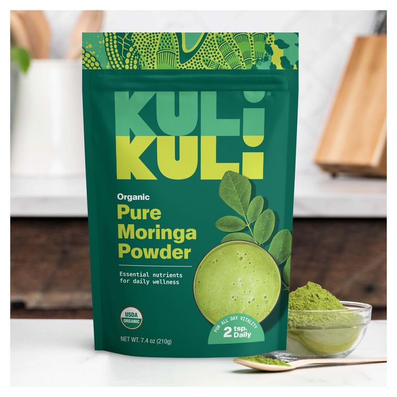 Kuli Kuli Organic Pure Moringa Powder, 7.4 oz