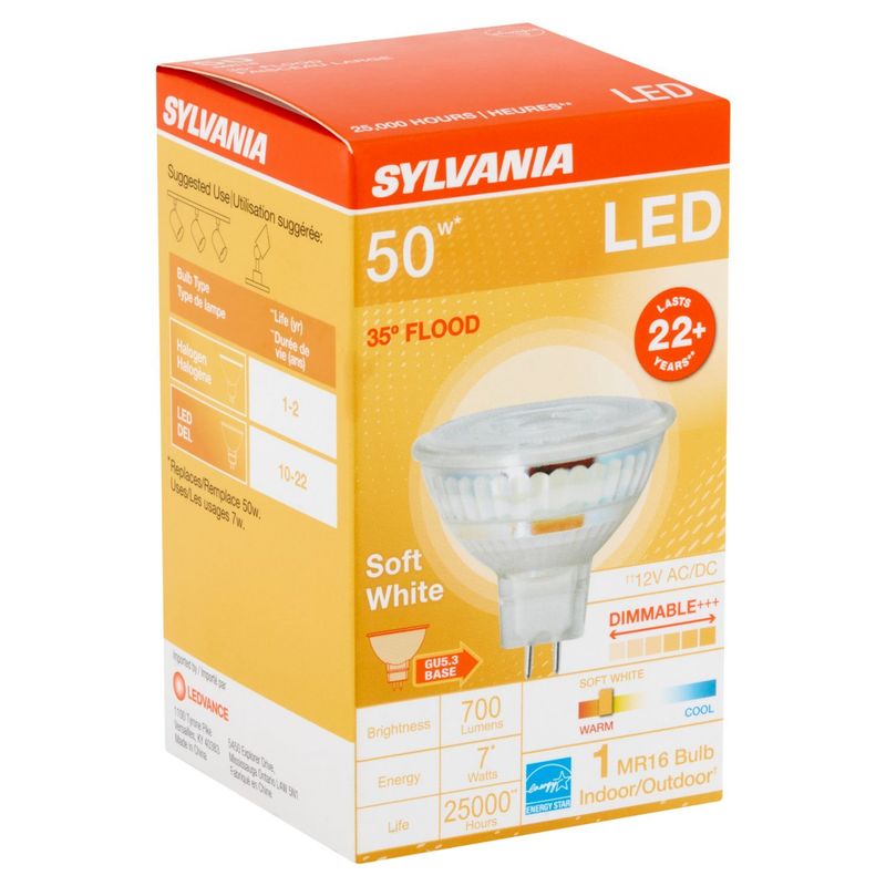 Sylvania LED 50W Soft White MR16 Bulb