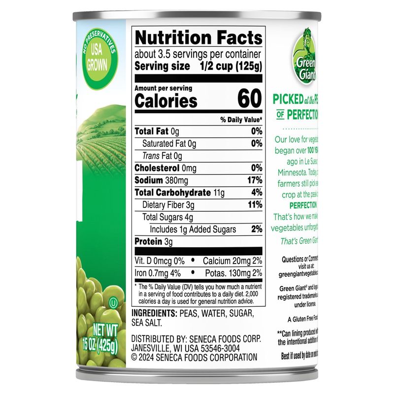 Green Giant Sweet Peas, 15 oz