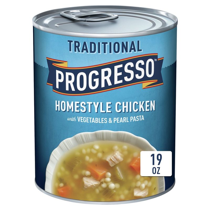 Progresso Traditional Homestyle Chicken with Vegetables &amp; Pearl Pasta Soup, 19 oz