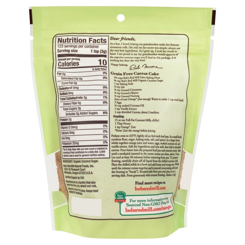 Bob's Red Mill Organic Simply Sweet Coconut Sugar, 13 oz