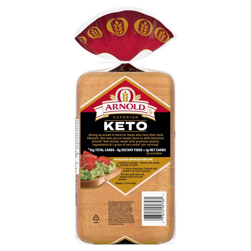 Arnold Superior Keto Bread, 1 lb 4 oz