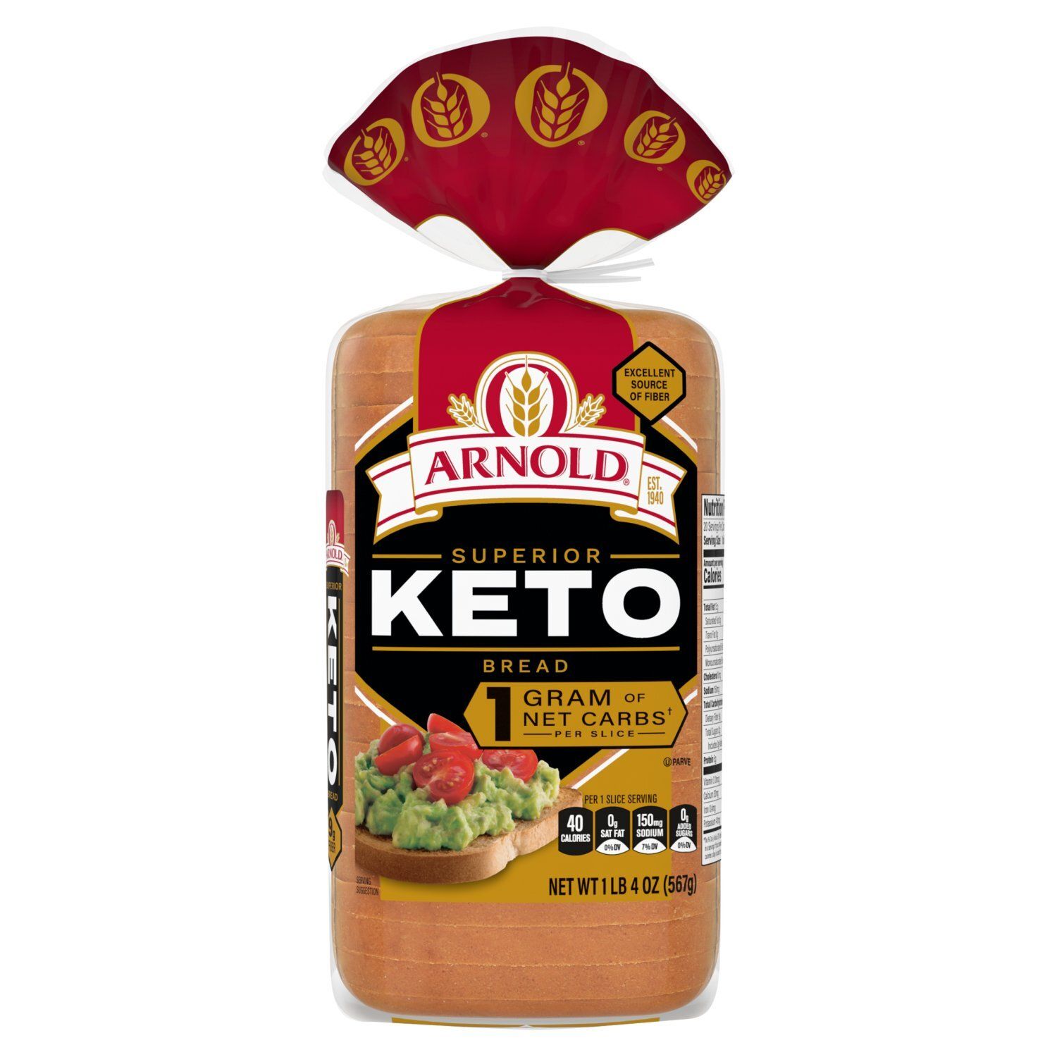 Arnold Superior Keto Bread, 1 lb 4 oz