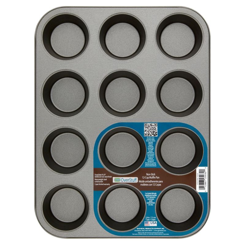 G &amp; S OvenStuff Non-Stick 12-Cup Muffin Pan
