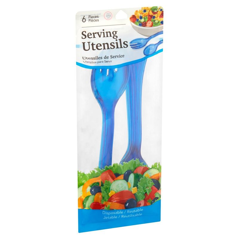 Disposable / Reusable Serving Utensils, 6 count