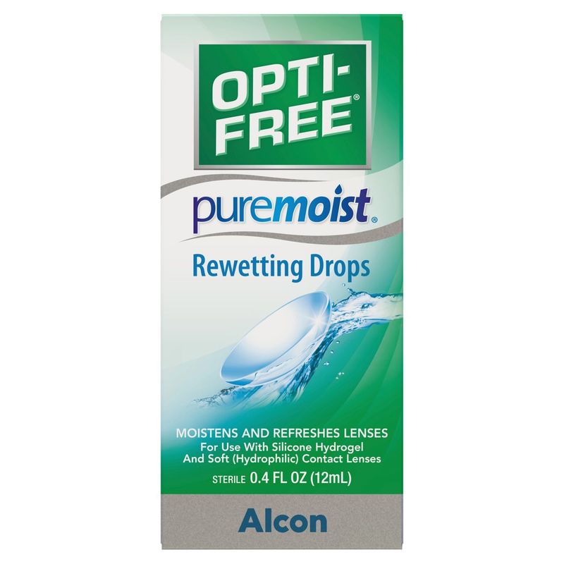 Alcon Opti-Free Puremoist Rewetting Drops, 0.4 fl oz