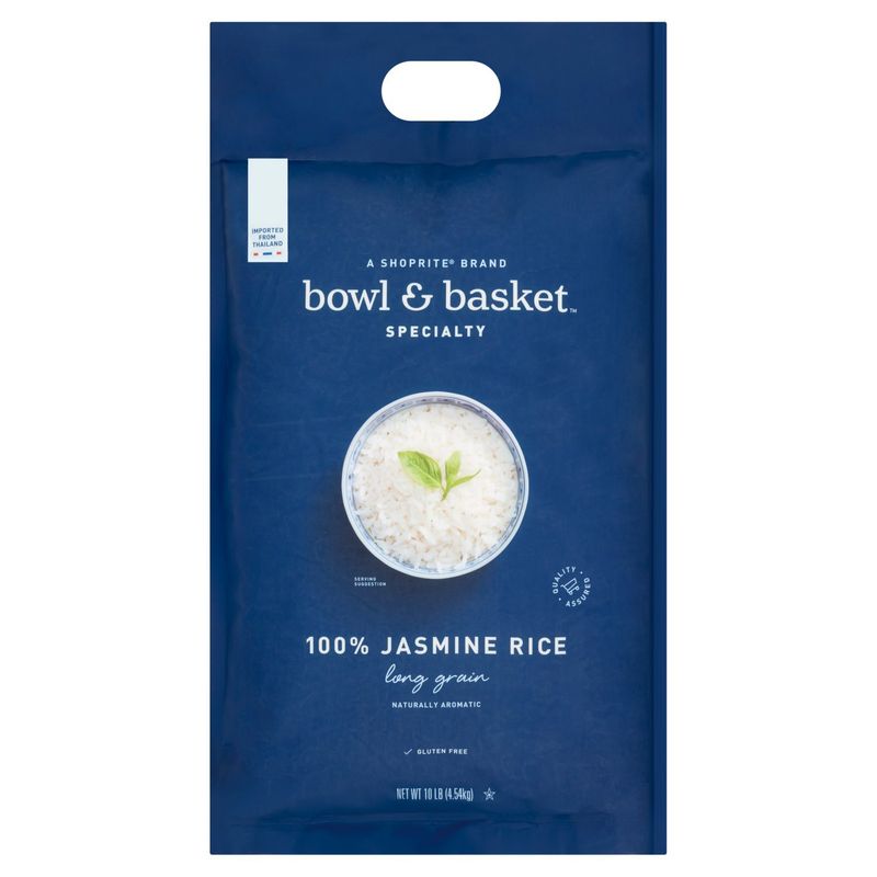 Bowl &amp; Basket Specialty Long Grain 100% Jasmine Rice, 10 lb
