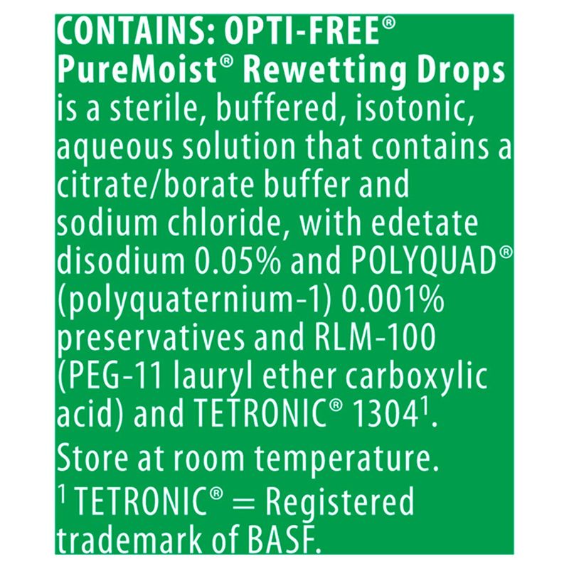 Alcon Opti-Free Puremoist Rewetting Drops, 0.4 fl oz