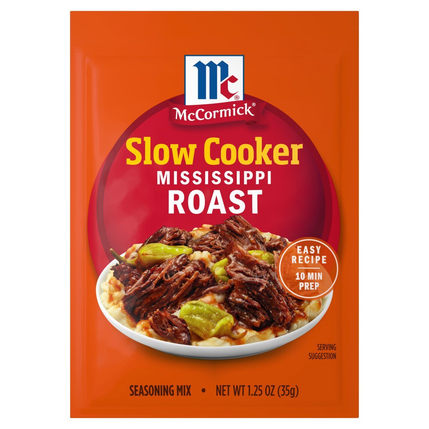 McCormick Slow Cooker Mississippi Roast Seasoning Mix, 1.25 oz