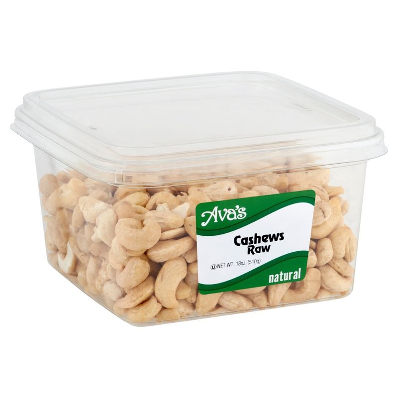 Ava's Natural Raw Cashews, 18 oz