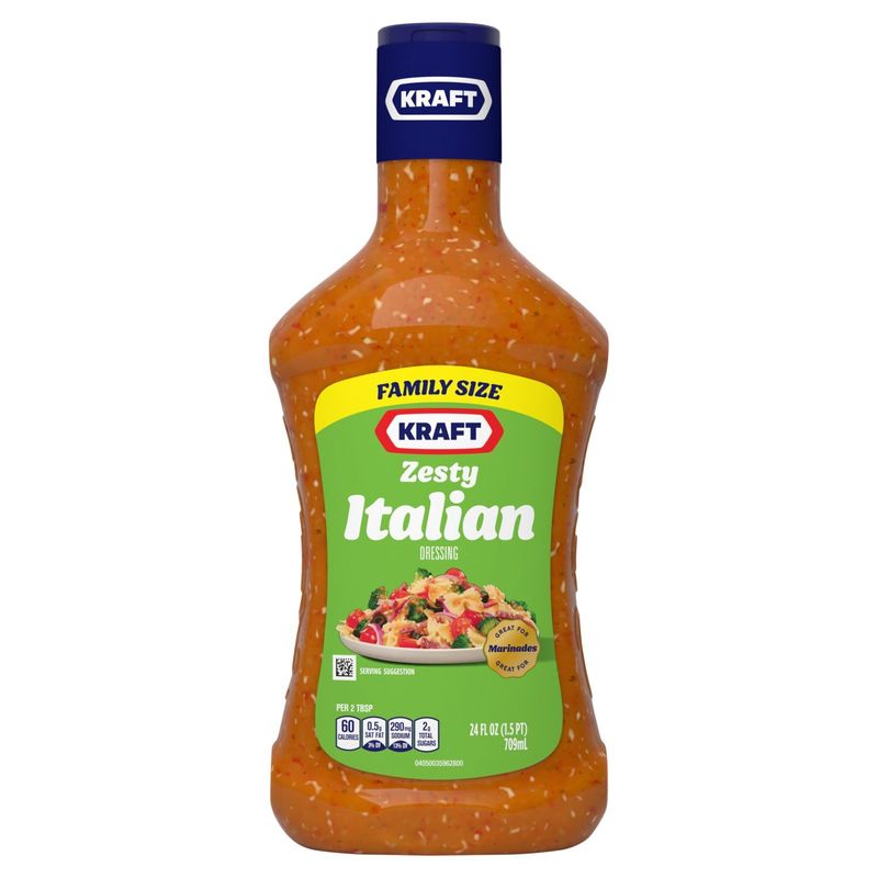 Kraft Zesty Italian Dressing Family Size, 24 fl oz